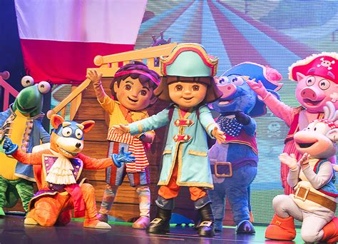 dora the explorer on stage.